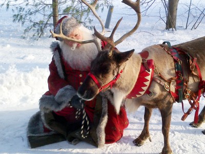 Town of Collingwood - Santa Claus visiting town with his reindeer!